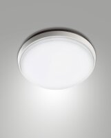 LED Deckenleuchte IP54 3000K Aluminium Wei&szlig; L:30 cm