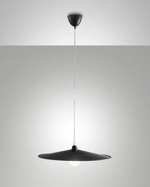 Hängelampe Schwarz Metall E27 Ø50 cm rund dekorativ