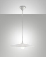 Pendelleuchte Wei&szlig; Metall E27 &Oslash;50 cm Modern rund