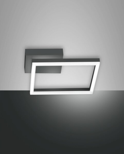 LED Deckenleuchte Aluminium 3000K Anthrazit B:30 cm