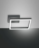 LED Deckenleuchte Aluminium 3000K Anthrazit B:30 cm