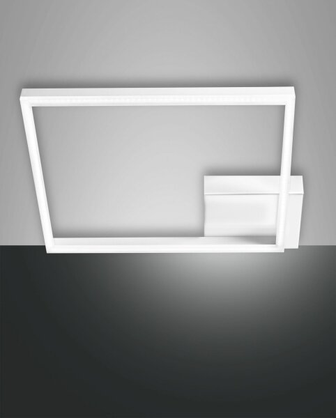 LED Deckenleuchte Aluminium Weiß 3880 lm 3000K B:45 cm