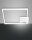 LED Deckenleuchte Aluminium Weiß 3880 lm 3000K B:45 cm