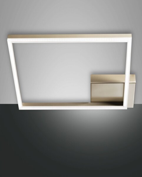 LED Deckenleuchte Aluminium 3000K Gold B:45 cm Modern