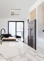LED Deckenleuchte Aluminium 3000K Gold B:45 cm Modern