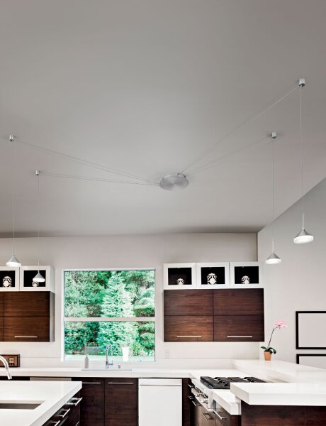 LED Hängelampe Nickel 3000K 3020 lm L:700 cm dekorativ