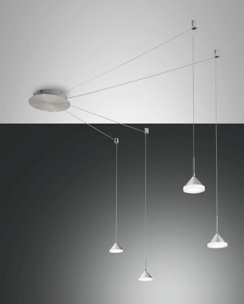 LED Hängelampe Nickel 3000K 3020 lm L:700 cm dekorativ