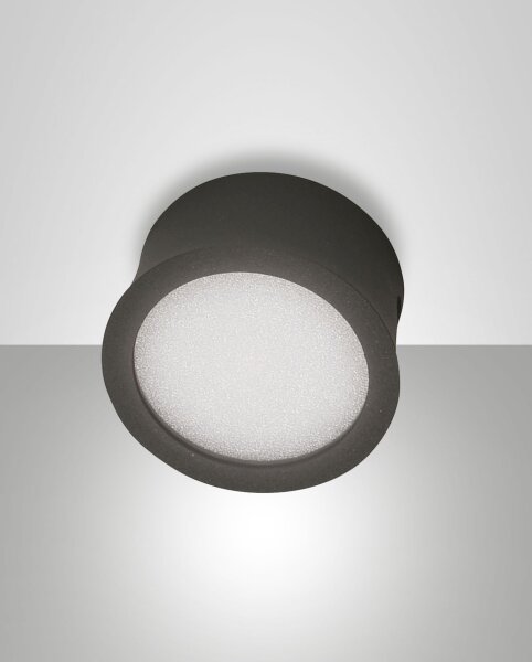 LED Deckenleuchte Aluminium 3000K Weiß Anthrazit Ø8 cm