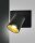 Wandspot Aluminium GU10 Schwarz L:11 cm schwenkbar