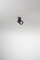 Deckenspot Aluminium GU10 Schwarz B:6,5 cm flexibel