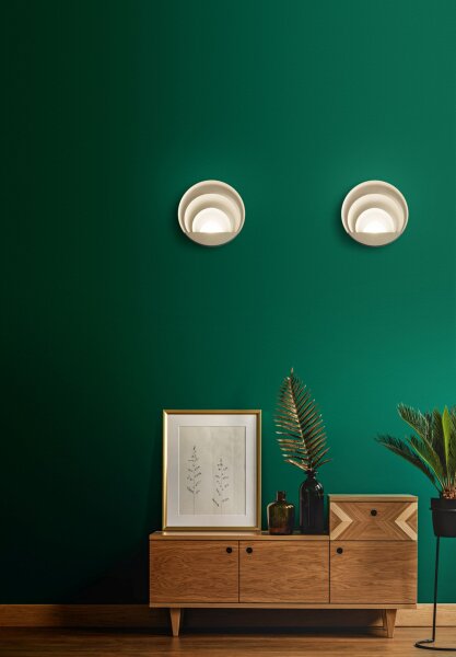LED Wandleuchte Aluminium 3000K Gold dimmbar H:26 cm
