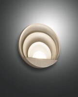 LED Wandleuchte Aluminium 3000K Gold dimmbar H:26 cm