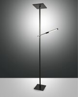 LED Stehleuchte Aluminium 3000K Schwarz flexibel