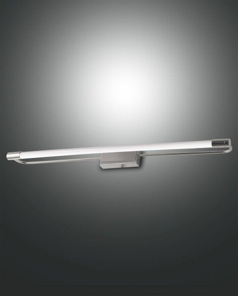 LED Wandleuchte Chrom IP44 3000K Metall B:60 cm