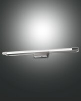 LED Wandleuchte Chrom IP44 3000K Metall B:60 cm