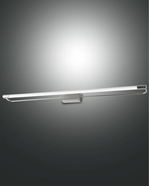 LED Wandleuchte Chrom IP44 3000K Metall B:80 cm