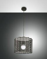 Pendelleuchte Schwarz Metall E27 &Oslash;40 cm rund Modern