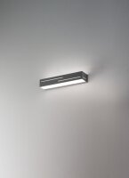 LED Wandleuchte Anthrazit Metall Up Down 3000K H:5 cm