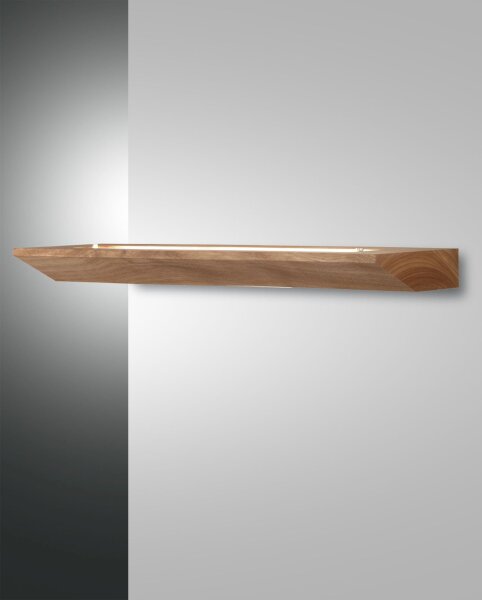 LED Wandleuchte Holz 3000K B:60 cm 2770 lm indirekt