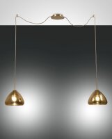 H&auml;ngelampe Bernstein E27 Glas Metall L:700 cm Modern