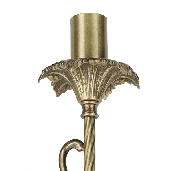 Premium Wandlampe Echt-Messing in Bronze Klassisch
