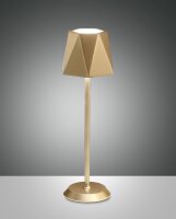LED Tischleuchte Gold IP54 3000K Metall H:38 cm