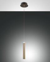 LED H&auml;ngelampe Gold 3000K Schwarz &Oslash;3,8 cm 720 lm rund