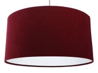 Pendelleuchte Bordeaux Wei&szlig; Stoff &Oslash;50cm...