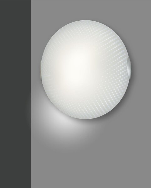 Deckenleuchte Glas E27 Weiß T:13 cm blendarm dekorativ