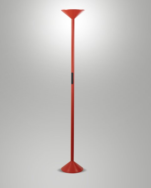 LED Stehleuchte Aluminium Rot dimmbar 2700/3200/4000K