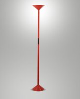 LED Stehleuchte Aluminium Rot dimmbar 2700/3200/4000K