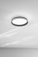 LED Deckenleuchte Schwarz 2700/3200/4000K B:35 cm