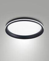 LED Deckenleuchte Schwarz 2700/3200/4000K B:35 cm