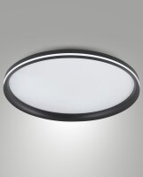 LED Deckenleuchte Schwarz 2700/3200/4000K B:55 cm