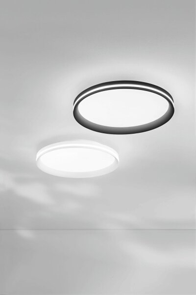 LED Deckenleuchte Schwarz 2700/3200/4000K B:45 cm