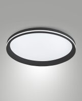 LED Deckenleuchte Schwarz 2700/3200/4000K B:45 cm