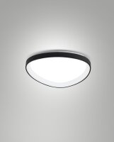 LED Deckenleuchte Schwarz 2700/3000/4000K B:42 cm