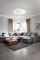 LED Deckenleuchte Wei&szlig; Metall 2700/3000/4000K B:80 cm