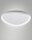 LED Deckenleuchte Weiß Metall 2700/3000/4000K B:80 cm