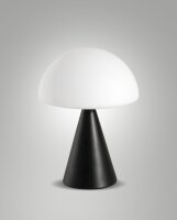 LED Tischleuchte Glas 2700/3000/4000K Schwarz H:27 cm