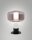 Tischleuchte Glas Metall E14 Schwarz B:22 cm dimmbar