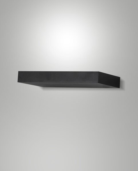 LED Wandleuchte Schwarz 3000K B:24 cm blendarm indirekt