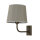 Messing Wandleuchte E27 Beige Stoff Schirm