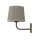 Messing Wandleuchte E27 Beige Stoff Schirm