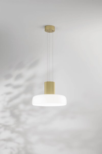 LED Hängelampe Glas 2700/3000/4000K Gold Ø42 cm 3150 lm