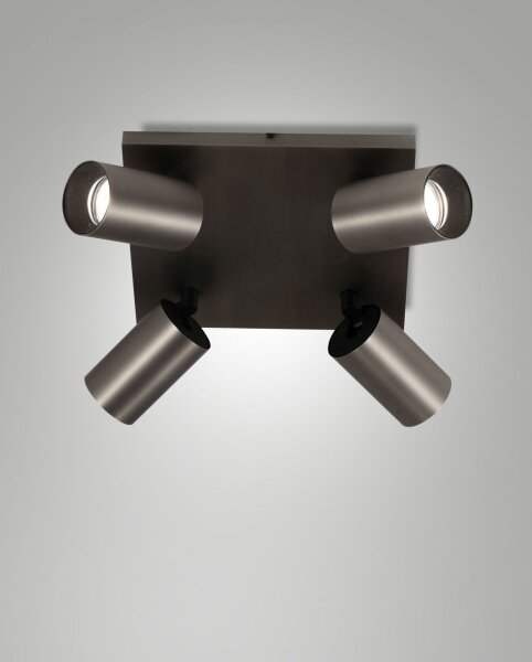 Deckenspot Aluminium GU10 B:24 cm schwenkbar dekorativ