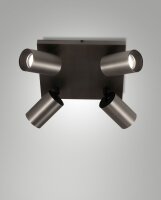 Deckenspot Aluminium GU10 B:24 cm schwenkbar dekorativ