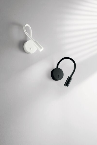 LED Wandspot Schwarz Schalter 3000K L:48 cm schwenkbar