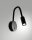LED Wandspot Schwarz Schalter 3000K L:48 cm schwenkbar