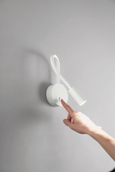 LED Wandspot Weiß Schalter 3000K L:48 cm schwenkbar